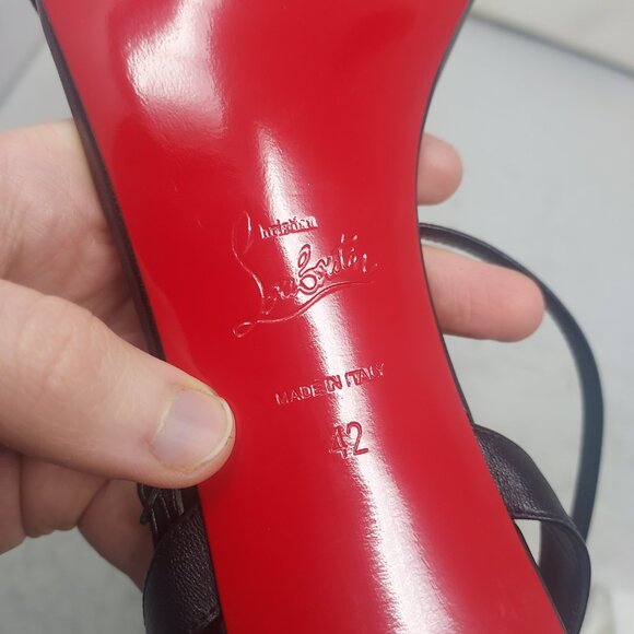 Christian Louboutin Loubigirl Black Ankle Strap Heel Sandal - Picture 4 of 14